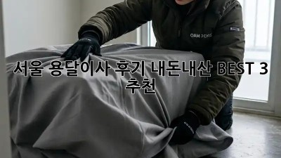 서울 용달이사 후기: 내돈내산 BEST 3 추천!